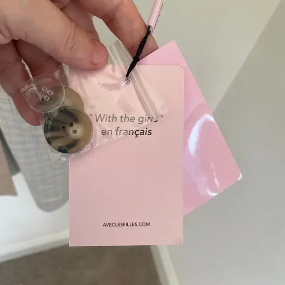 NWT Avec Les Filles Combo Plaid Double-Breasted Trench Coat Sz Medium - Picture 3 of 16